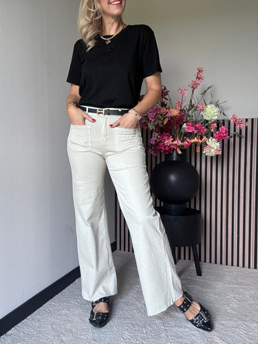 Kastgeluk stretch denim